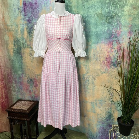 📌Original traditional high-quality Austrian Dirndl with Blouse and Apron - Picture 4 of 16